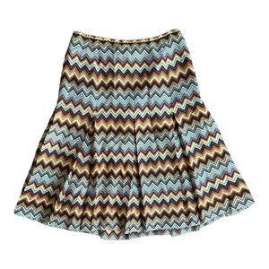 Italian Boho Pleated Vintage Skirt